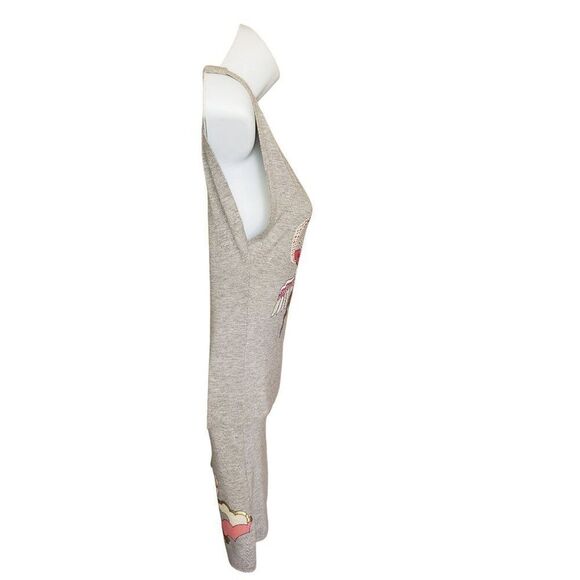 Ecko Red Womens Tank S Rhinestone Floral Chic Y2K Streetwear Gray Hip Hop top - Picture 5 of 6